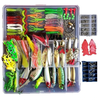 ZANLURE 270pcs Fishing Lures Kit Deep Dor Walleye and Pike Bass Trout Salmon Pike Rattle for Trout Bass Salmon Mixed Har