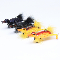 ZANLURE 3D leurres de pêche en eau,  canard,  crochets aigus flottants pour bass / brochet / silure / musqué