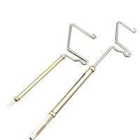 ZANLURE 02 10.5 cm / 14 cm En Acier Inoxydable Rotatif Mouche Montage Fouet Finisseur Outil De Pêche