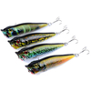 ZANLURE 4 pcs / ensemble 9.5 cm 12g Leurre De Pêche Topwater Popper Wobblers Crankbaits Artificielle Dur Appâts