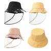 ZANLURE détachable pêcheur seau chapeau ttransparent masque de protection chapeau anti-buée salive pêche randonnée