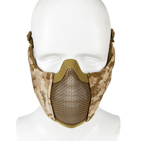 ZANLURE extérieur CS jeu fil dacier masque facial Protection respirante demi-masque chasse en plein air équipement