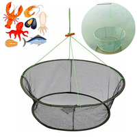 ZANLURE Filet De Pêche Pliable Piège À Appâts De Pêche Crabe Net Crevettes Crawdad Cast Dip Cage Fish Pot