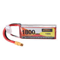 ZOP Power 7.4V 1800mAh 100C 2S Lipo Batterie XT60 Plug for for RC Racing Drone