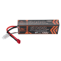 ZOP Power 7.6V 6000mAh 100C 2S LiPo Batterie T Deans Plug pour voiture RC