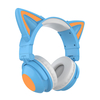 ZW068 bluetooth casque LED lumière chat oreilles casque sans fil écouteur casque BT5.0 sans fil pour Samsung pour PC