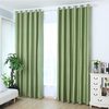 1 Panel 100x210cm Solid Color Cotton Linen Black Out Window Curtain Bedroom Living Room Shutter
