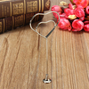 1 Pcs Heart Shape Metal Clip Seat Wedding Place Card Name Holder Table Number Decoration