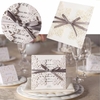 1 Pcs Laser Cut Hollow Out Bowknot Ribbon Wedding Evening Invitations Cards Envelopes Seals