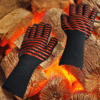 1 Pcs Oven BBQ Mitts Cut Heat Resistant Gloves Non-slip Grilling Cooking Gloves