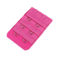 1 Piece Breathable Soft Three Rows Two Hooks Bras Strap Extender Extension Back Band