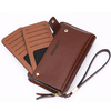 10 Card Slots Wallet Pu Clutch Card Holder Big Capacity Coin Bag Phone Bag For Men