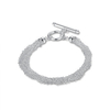 10 Lines Trendy Silver Plated Tassels Women Bracelet