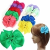 10 Pcs Girl Kids Bowknot Hair Clip Ribbon Bows Headpiece Grosgrain Barrette Accessory