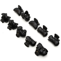 10 Pcs Mixed Style Black Plastic Hairpin Hair Clips Claws Clamps