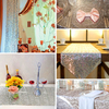 100*150cm Rectangular Silver Sequin Tablecloth Wedding Party Banquet Table Decoration