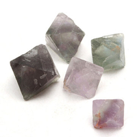 100g DIY Crystal Stone Natural Beautiful Fluorite Crystal Octahedrons Crystal