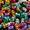 100Pcs 8mm Colorful Dreadlock Braiding Hair Braid Adjustable Cuff Tubes DIY Clips