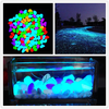 100pcs Fish Tank Aquarium Decoration Luminous Stones Light-emitting Artificial Pebble Stone