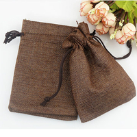 100PCS Natural Linen Jute Storage Bag Small Gift Bag Incense Jewelry Storage Containers