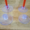 100pcs Plastic Rubber Suction Cup Bandwagon Flower Balloon Decoration Mini Flags Fixer Holder