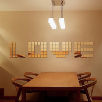 100Pcs Removable Creative Mosaic DIY Mirror Wall Sticker Home Decor