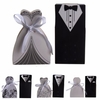 100pcs Wedding Favor Candy Box Bride Bridegroom Formal Invitation Gift Accessories