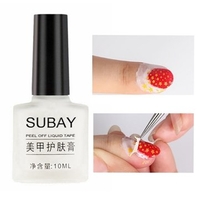 10ml White Peel Off Liquid Latex Tape Anti Overflow Glue Easy Clean Base Top Nail Gel