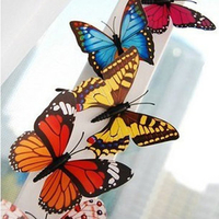 10Pcs 3D Butterfly Fridge Magnets Room Wall Decorations
