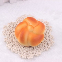 10PCS 7CM Random Color Squishy Flower Cake Cellphone Strap Cream Scented
