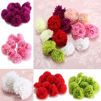 10Pcs Artificial Daisy Mum Flower Silk Spherical Heads Bulk Home Party Wedding Decor