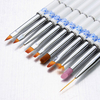 10Pcs Nail Art Pen Brushes Soft Smooth Hair Carving Craft Brush Tool Kit