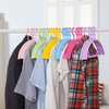 10PCS Rainbow Non-slip Rotating Clothes Hanger Space Saving Hanger Plastic Cloth Hanger