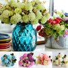 10Pcs Simulation Flowers Artificial Silk Flower 5 Colors Handmade Home Hall Wedding Party Decoration