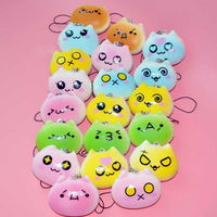 10PCS Small Simulation Bread Pendant Chinchilla Squishy PU Material Creative Decoration