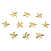 10Pcs Starfish Nail Art Decorations Metal Alloy Gold Silver 3D DIY