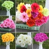 10PCS Sunbeam Gerbera Artificial Flower Daisy Bridal Bouquet Wedding Party Home Decor