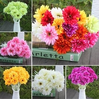 10PCS Sunbeam Gerbera Artificial Flower Daisy Bridal Bouquet Wedding Party Home Decor
