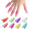 10Pcs UV Gel Polish Remover Clips Caps Nail Cleaner Manicure Tools