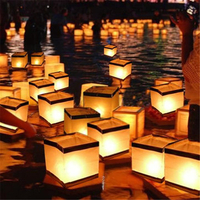 10Pcs Water Floating Candle Holder Waterproof Lantern Wishing Light Candlestick