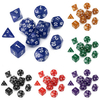 10pc/Set TRPG Games Gaming Dices D4-D30 Multi-sided Dices 6Color