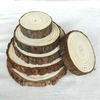 10Pcs/Set Round Wooden Chips Natural Wood Slices Tablemat Coasters Home Decoration Crafts