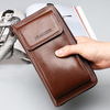 11 Card Holders Vintage Genuine Leather Clutch Bag Business Phone Bag For Men