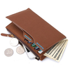 11 Card Holders Vintage PU Leather Zipper Coin Bag Casual Wallet For Men