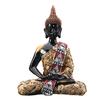 11" Thai Buddha Meditating Peace Harmony Sitting Statue Decoration Crafts