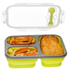 1100ml Silicone Collapsible Lunch Bento Box Folding Food Storage Container Picnic Dinnerware