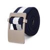 110cm Alloy Head Thick Weave Stripe Buckle Pants Strip Men