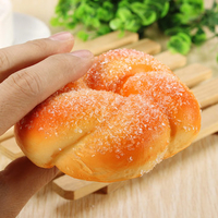 11CM Squishy Soft Simulation Maple Leaves Bread Fun Toys Decoration