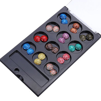 12 Colors Resin Round Nail Art Glitter Crystal Rhinestone Decoration