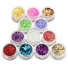 12 Colors Short Glitter Nail Art Strip Lace Set